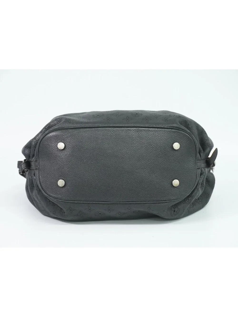 Louis Vuitton LV Mahina Neo L Leather Shoulder Bag Noir Black